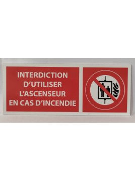 Panneau ascenseur incendie